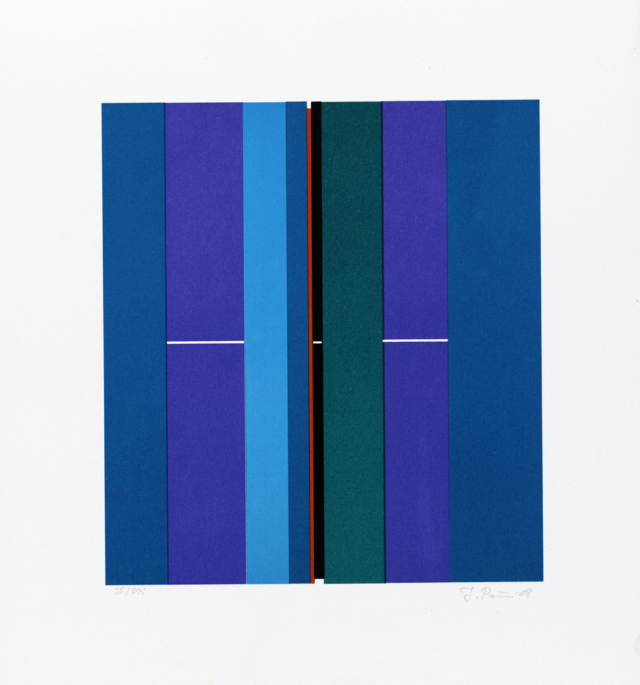 Konstnär Ilkka Pärni. Konstverk benämning IP1 ‘Utan titel 1’, litografi, pappersmått: 34x30 cm, bildmått: 22x20 cm, upplaga 295. Våga Se - Konst.
