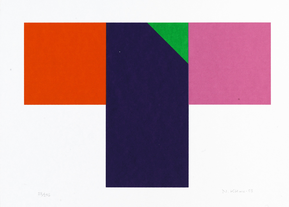 Konstnär Nils Kölare. Konstverk benämning NIKÖ6 ‘Ängel 6’, serigrafi, 28×36 cm, upplaga 295. Våga Se - Konst