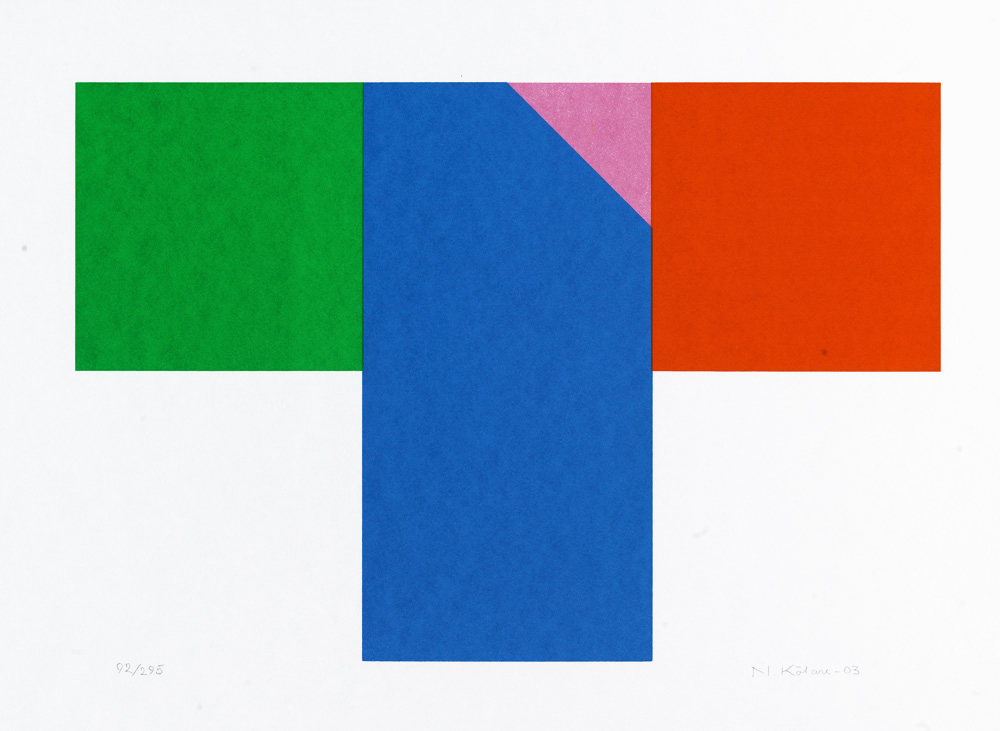 Konstnär Nils Kölare. Konstverk benämning NIKÖ3 ‘Ängel 3’, serigrafi, 28×36 cm, upplaga 295. Våga Se - Konst
