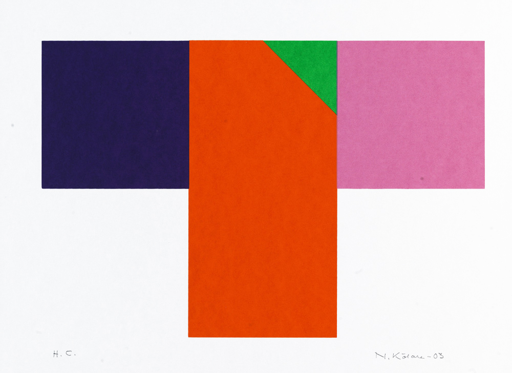 Konstnär Nils Kölare. Konstverk benämning NIKÖ4 ‘Ängel 4’, serigrafi, 28×36 cm, upplaga 295. Våga Se - Konst