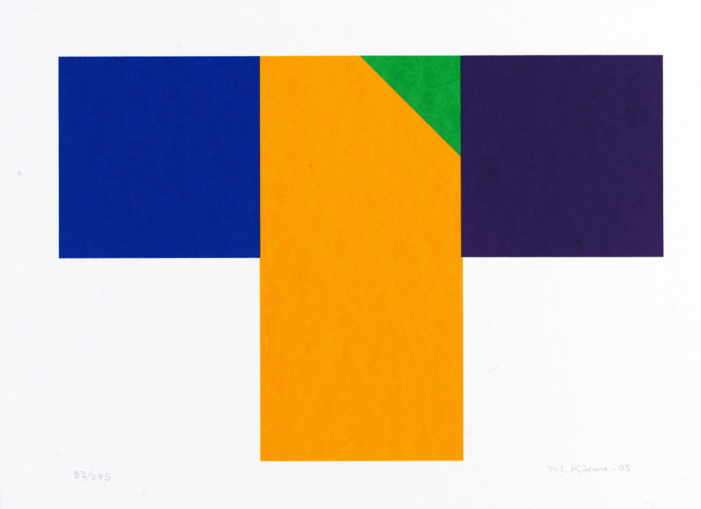 Konstnär Nils Kölare. Konstverk benämning NIKÖ5 ‘Ängel 5’, serigrafi, 28×36 cm, upplaga 295. Våga Se - Konst