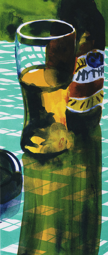 Konstnär Peter Sternäng. Konstverk benämning PEST6 “Utan titel 6”, litografi, pappersmått: 28×42,5 cm, bildmått: 15×35 cm, upplaga 295. Våga Se - Konst