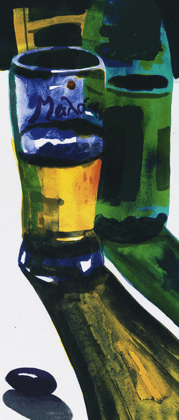 Konstnär Peter Sternäng. Konstverk benämning PEST1 ‘Utan titel 1’, litografi, pappersmått: 28×42,5 cm, bildmått: 15×35 cm, upplaga 295. Våga Se - Konst