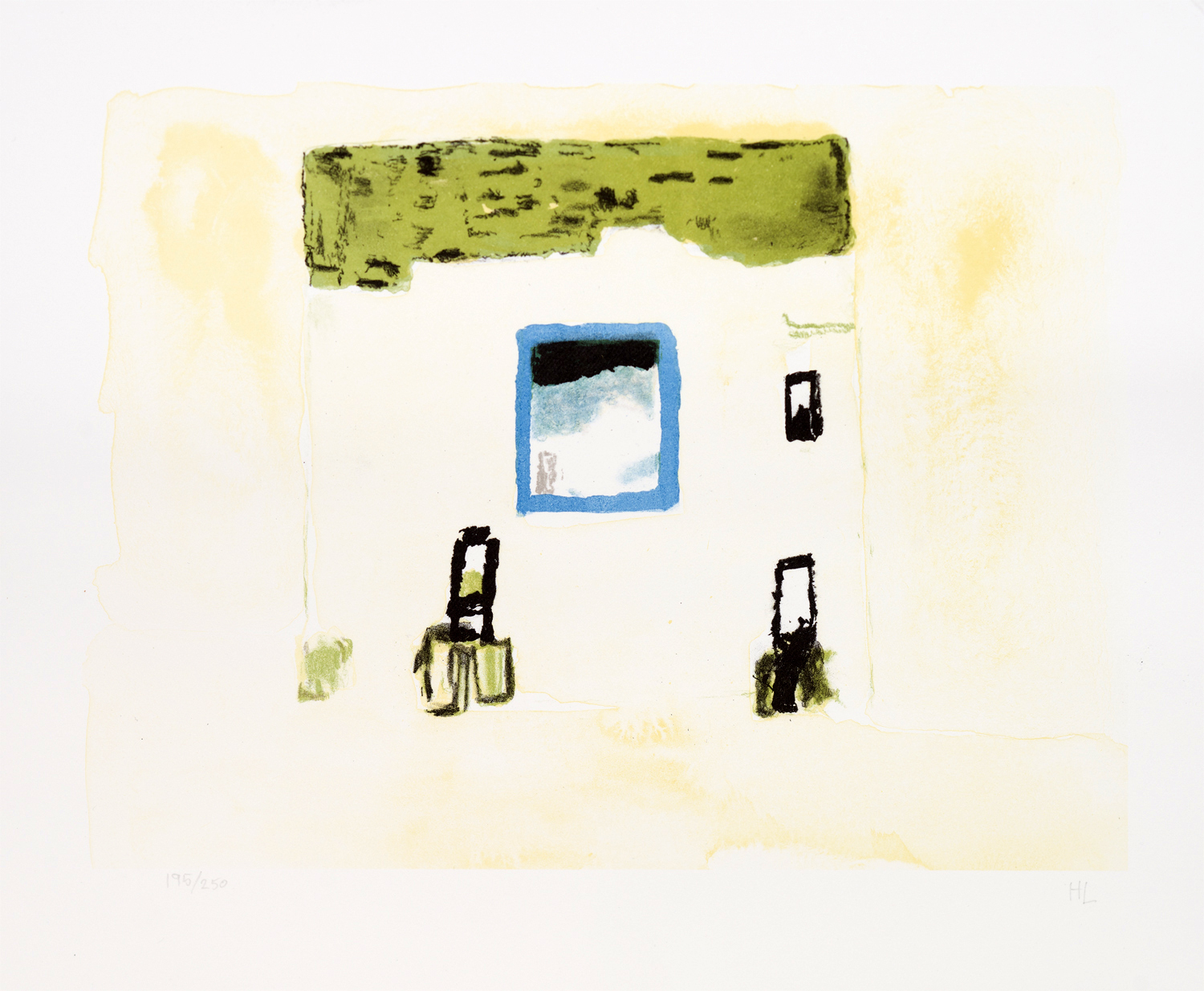 Hans Lannér, Benämning: HL2, ”Jonathan”, Litografi. Bildmått: H 24 x B31,5 cm, Pappersmått: H 30,5 x B 37 cm, upplaga 250