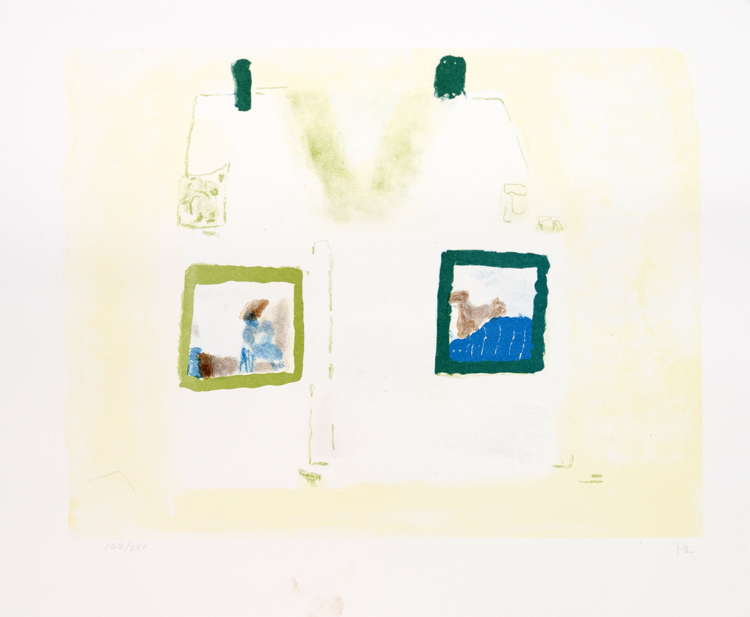 Hans Lannér, Benämning: HL1, ”André” Litografi. Bildmått: H 24 x B31,5 cm, Pappersmått: H 30,5 x B 37 cm, upplaga 250