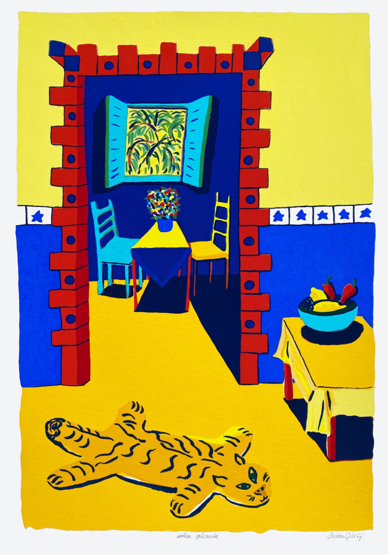 Susan Gillhög. Benämning: SG2, ’Salsa Picante’. Serigrafi, 50×35 cm, upplaga 250
